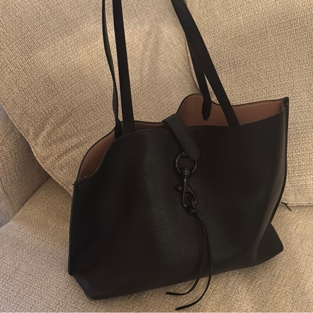 Rebecca Minkoff Black Leather Tote Bag